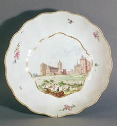 Vincennes-Teller, c.1745 (Porzellan)